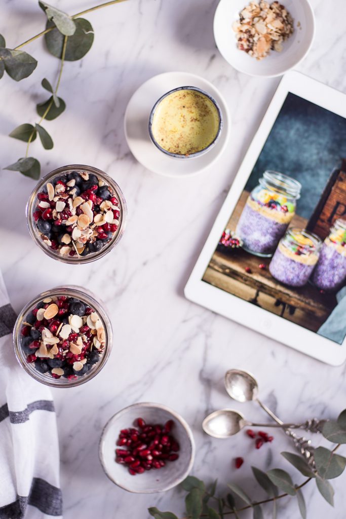 Beeriger Chia Pudding - Alpro H.A.P.P.Y Challenge - rein pflanzlich, vegan, glutenfrei, ohne raffinierten Zucker - inzone.biz