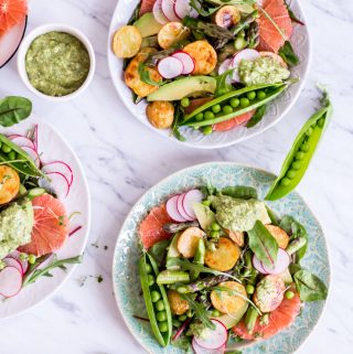 Frühlingshafter "Glow" Salat - rein pflanzlich, vegan, glutenfrei, ohne raffinierten Zucker - inzone.biz
