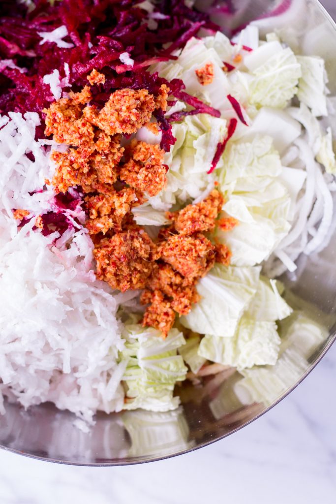 Gesundes Pinkes Kimchi - rein pflanzlich, vegan, glutenfrei, ohne raffinierten Zucker - inzone.biz