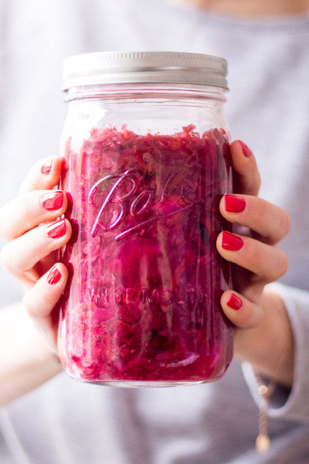 Gesundes Pinkes Kimchi - rein pflanzlich, vegan, glutenfrei, ohne raffinierten Zucker - inzone.biz