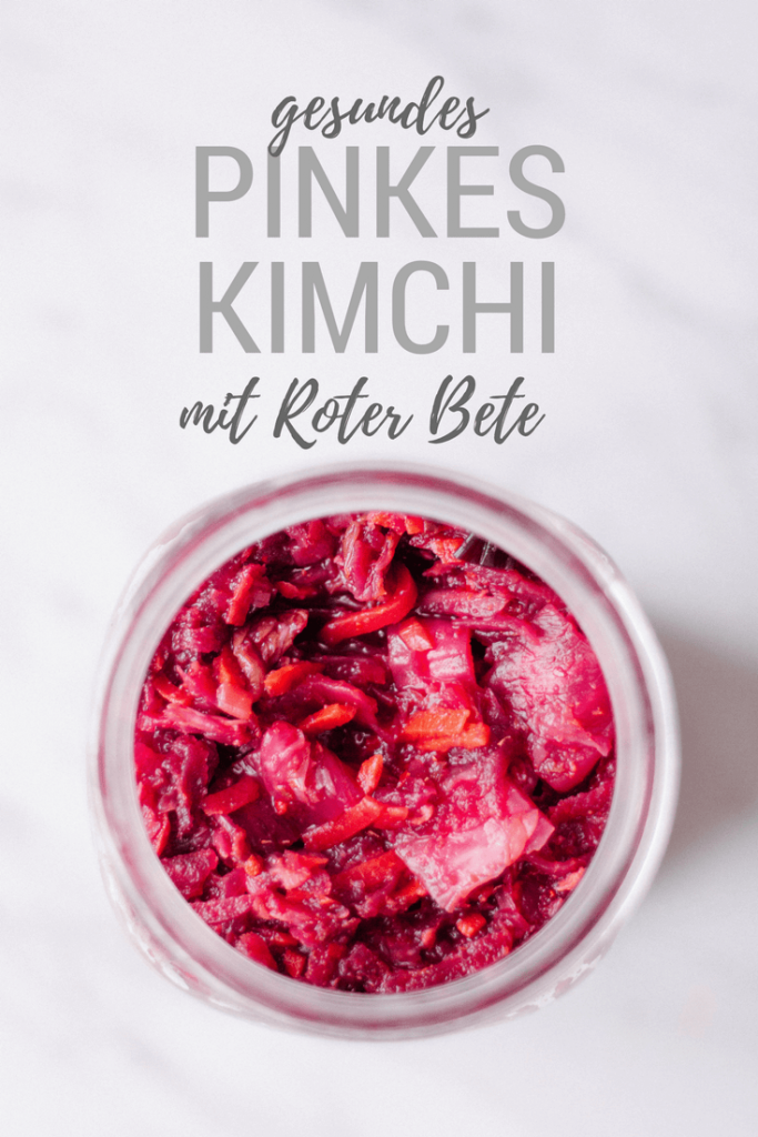 Gesundes Pinkes Kimchi - rein pflanzlich, vegan, glutenfrei, ohne raffinierten Zucker - inzone.biz