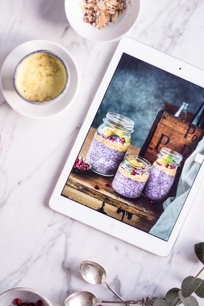 Beeriger Chia Pudding - Alpro H.A.P.P.Y Challenge - rein pflanzlich, vegan, glutenfrei, ohne raffinierten Zucker - inzone.biz