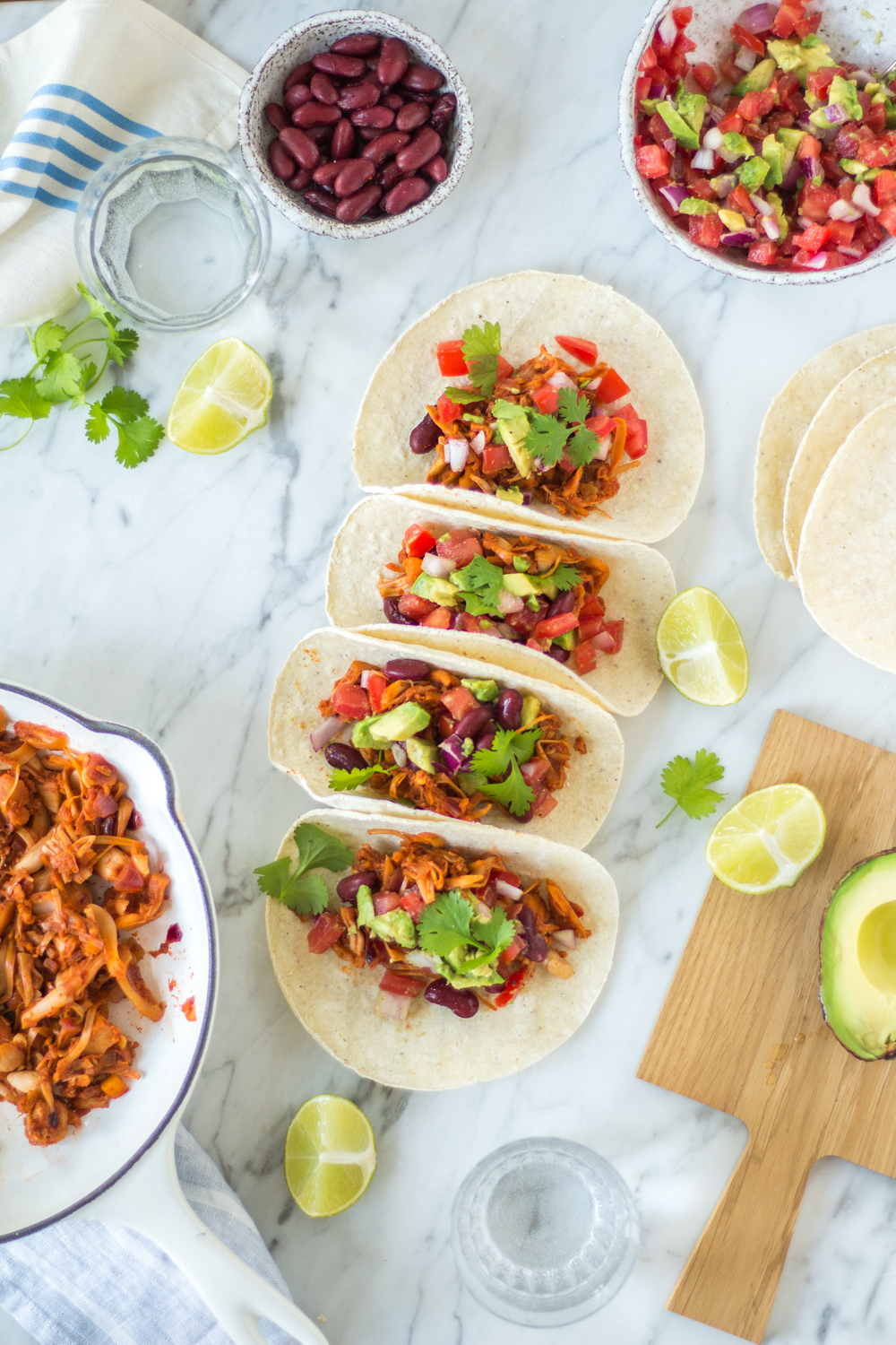 Jackfruit Tacos - – rein pflanzlich, vegan, glutenfrei, ohne raffinierten Zucker - inzone.biz