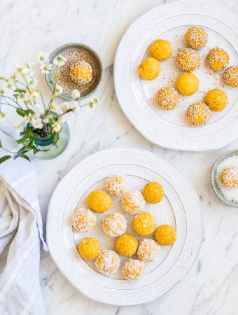 Mango Kokos Energy Balls – rein pflanzlich, vegan, glutenfrei, ohne raffinierten Zucker – inzone.biz