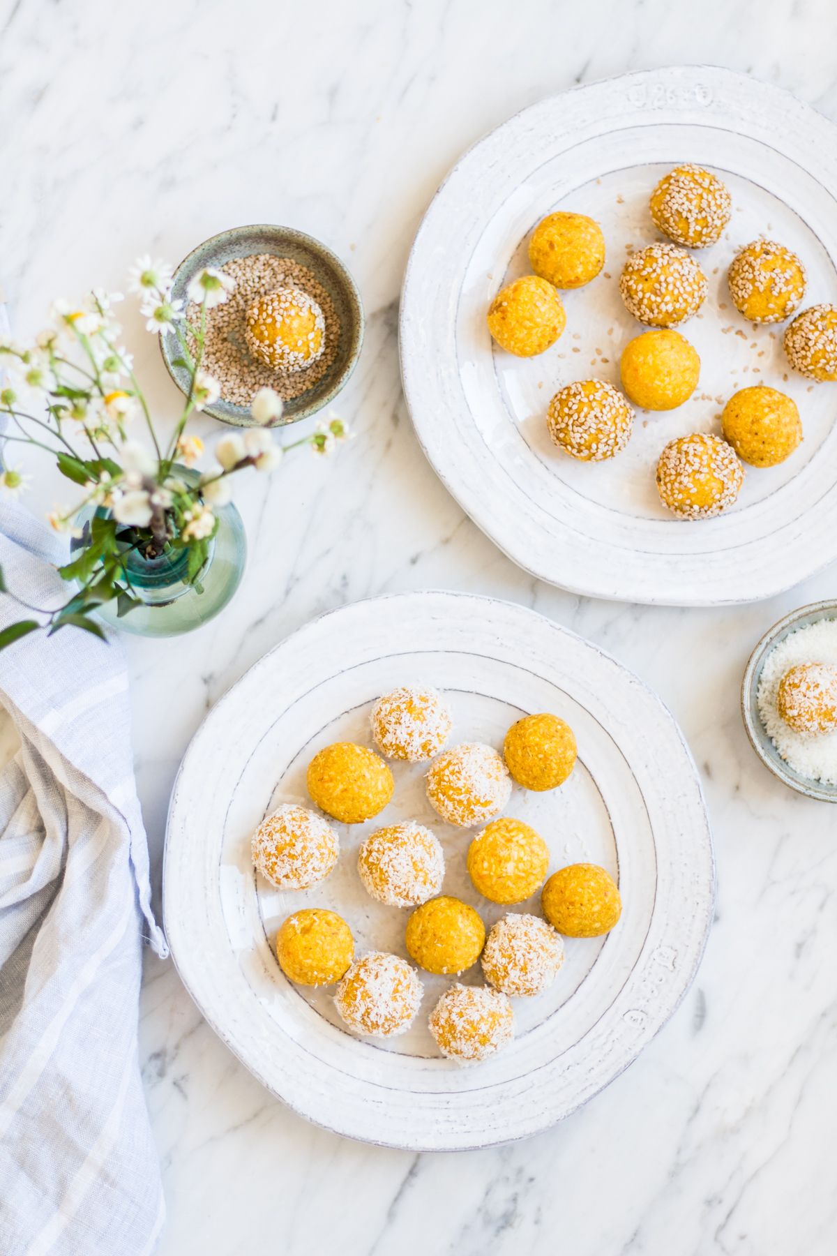 Mango Kokos Energy Balls – rein pflanzlich, vegan, glutenfrei, ohne raffinierten Zucker – inzone.biz