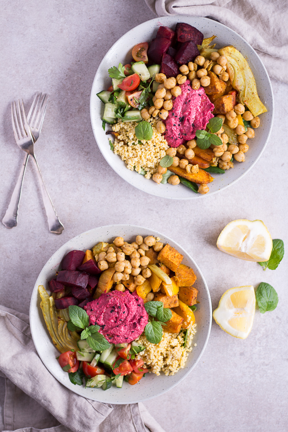 Marokkanische Bowl - rein pflanzlich, vegan, glutenfrei, ohne raffinierten Zucker - inzone.biz