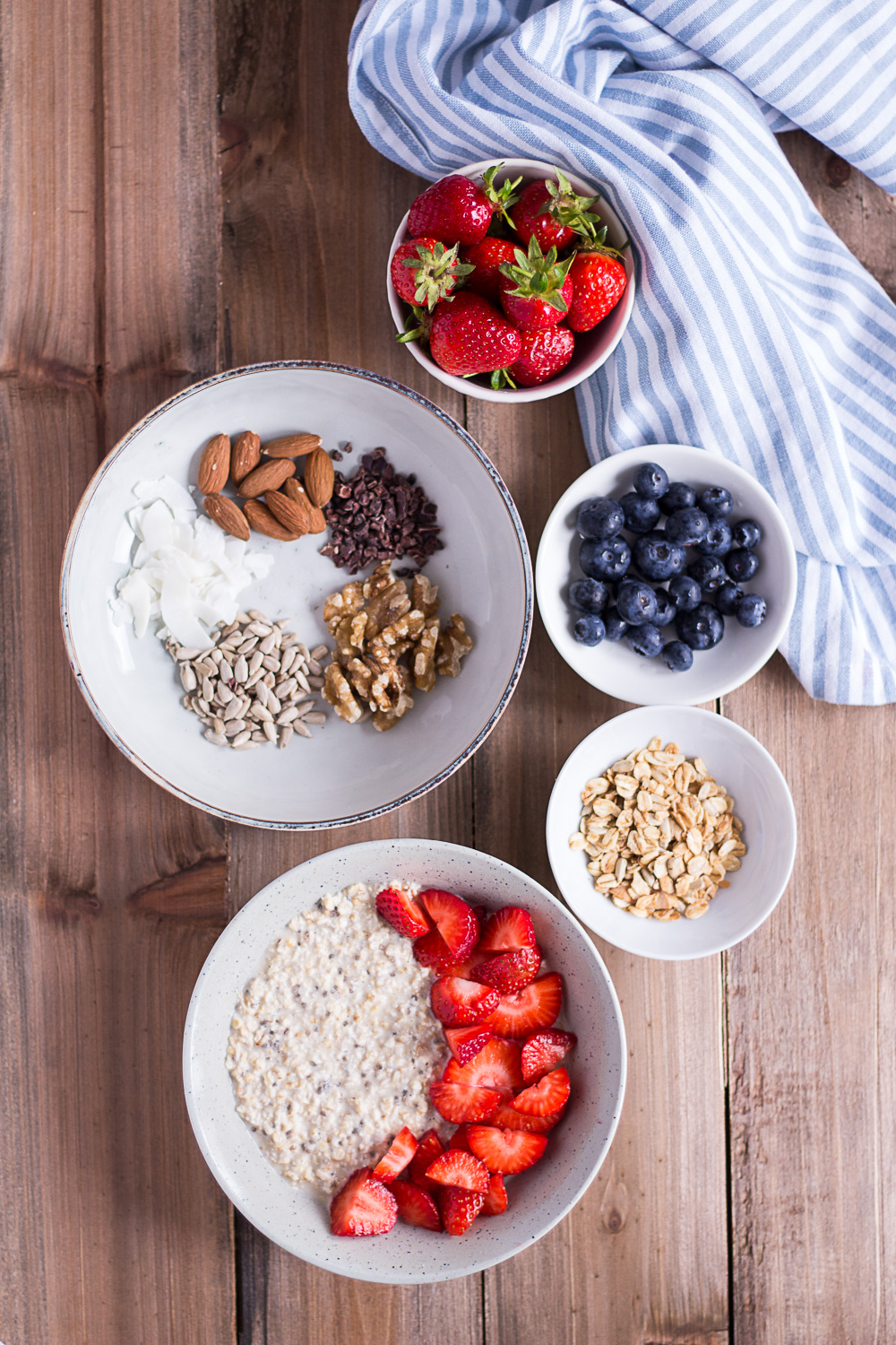 Overnight Oats - Mein Lieblings-Basisrezept - rein pflanzlich, vegan, glutenfreie Option, ohne raffinierten Zucker - inzone.biz