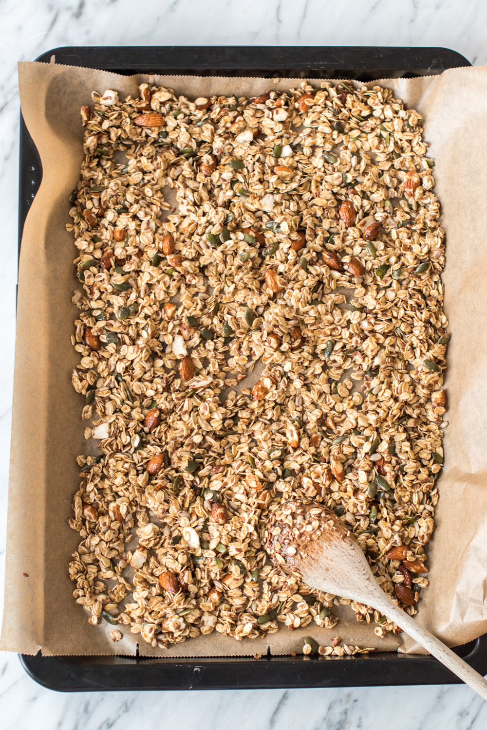 Pumpkin Spice Granola - rein pflanzlich, vegan, glutenfrei, ohne raffinierten Zucker - inzone.biz