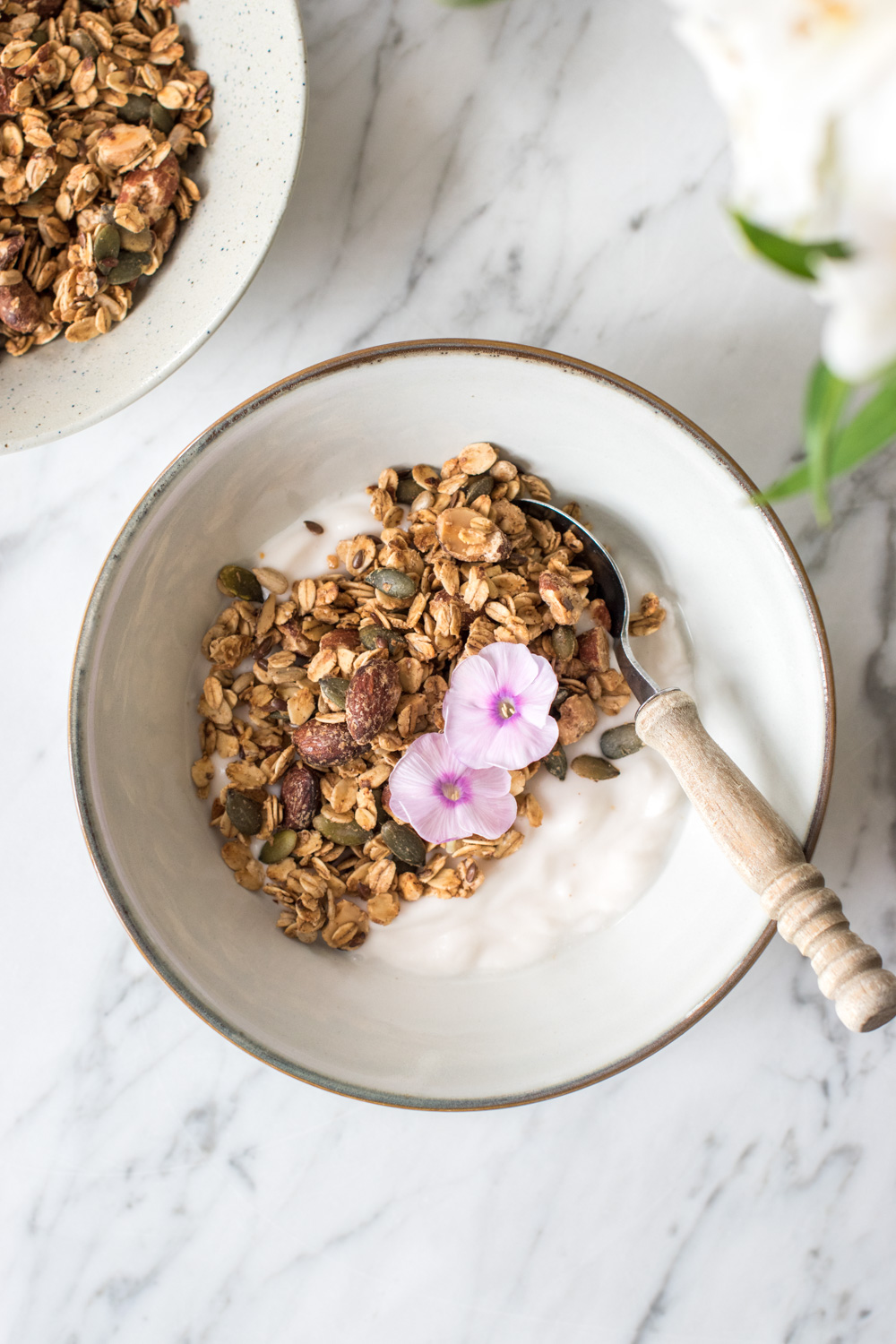 Pumpkin Spice Granola - rein pflanzlich, vegan, glutenfrei, ohne raffinierten Zucker - inzone.biz
