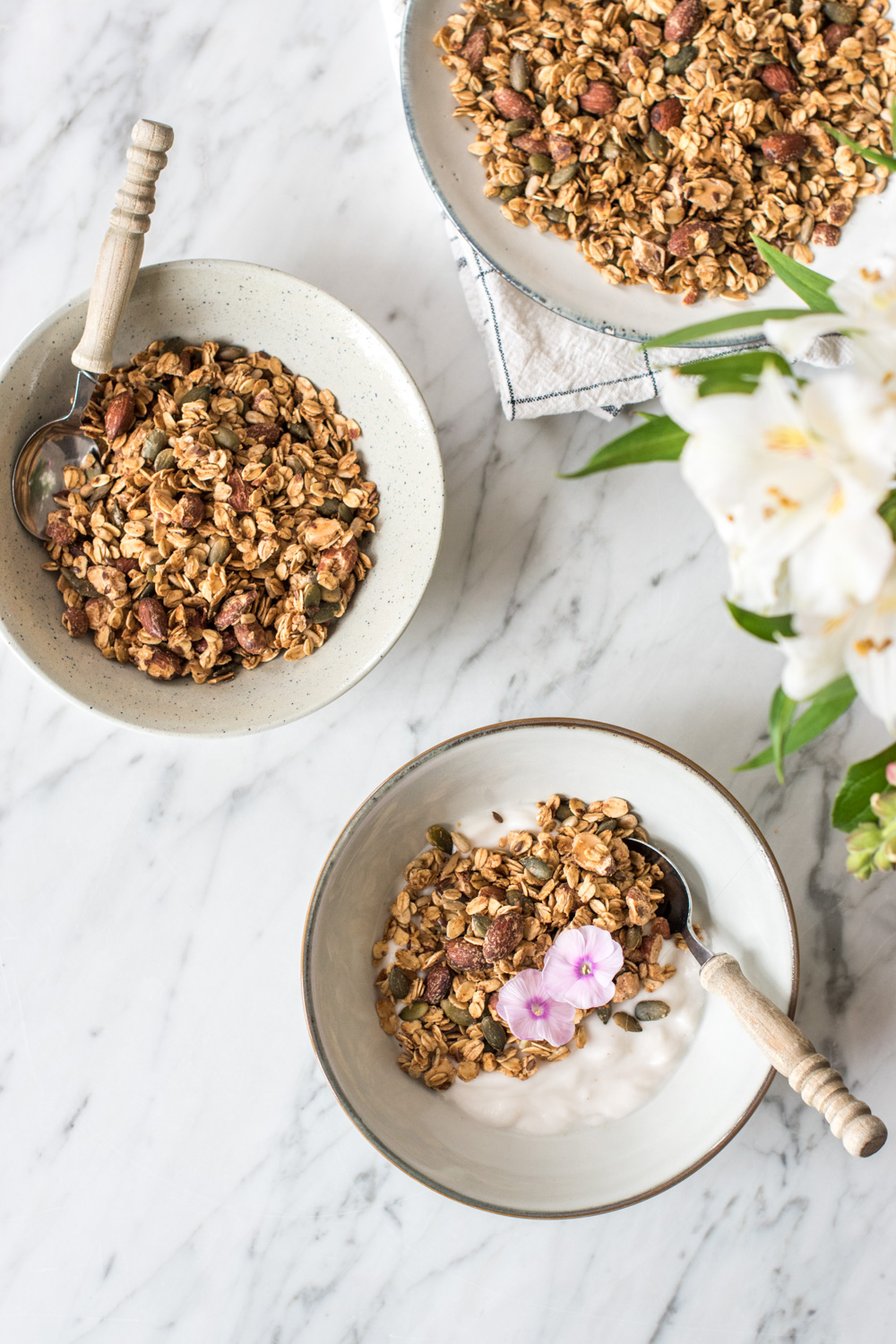 Pumpkin Spice Granola - rein pflanzlich, vegan, glutenfrei, ohne raffinierten Zucker - inzone.biz