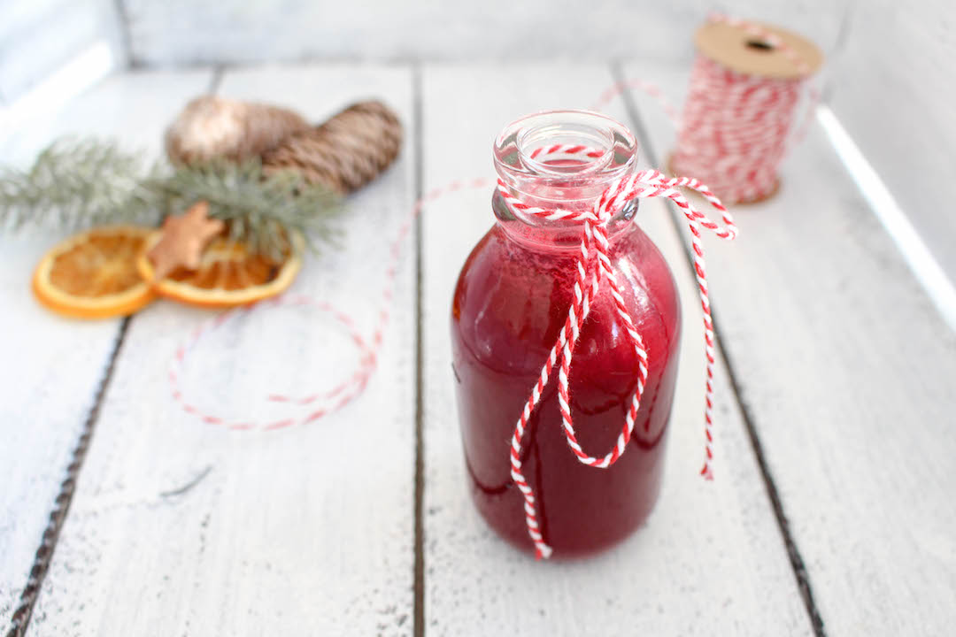 Rote Bete und Apfel Glühwein (Punsch) - glutenfrei, vegan, ohne raffinierten Zucker - inzone.biz