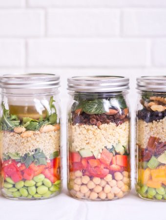 4 To-Go Salate fürs Büro - rein pflanzlich, vegan, glutenfrei, ohne raffinierten Zucker - inzone.biz