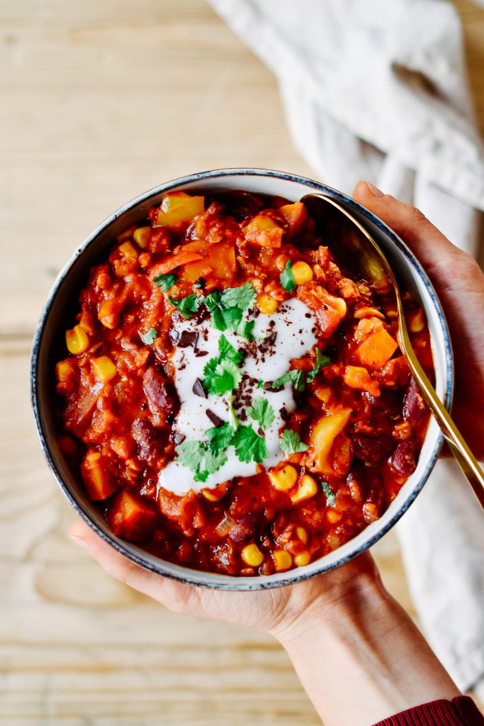 Blitz-Chili ohne Pups-Alarm- rein pflanzlich, vegan, glutenfrei, ohne raffinierten Zucker - inzone.biz