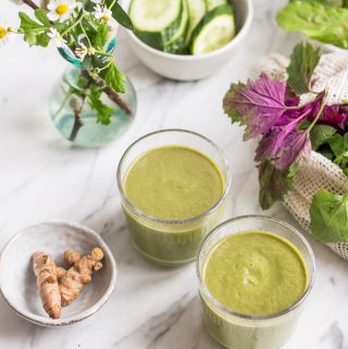 Entzündungshemmender Wildkräuter-Smoothie – rein pflanzlich, vegan, glutenfrei, ohne raffinierten Zucker – inzone.biz